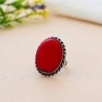 Arts Crystal Products Natural Labradorite Ring Set for Women,Vintage Joint Knuckle Stackable Rings Oval Gemstone Ring